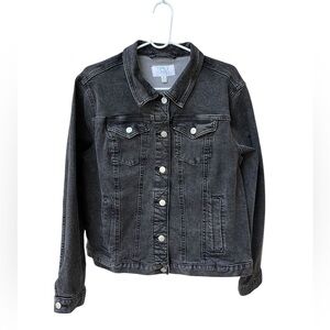 Full Length Black Denim Jacket